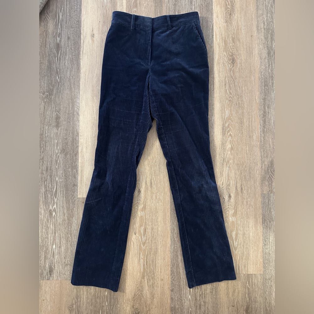 Frame Denim Dark Blue Corduroy Trousers